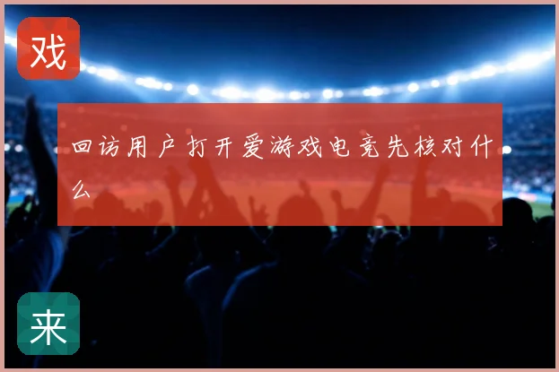 回访用户打开爱游戏电竞先核对什么
